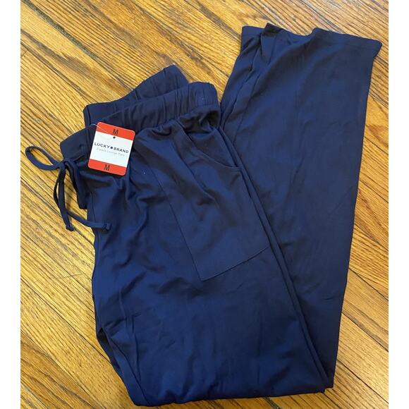 NWT Lucky Soft Lounge Pants Pockets Women’s Men’s Medium - Picture 1 of 7